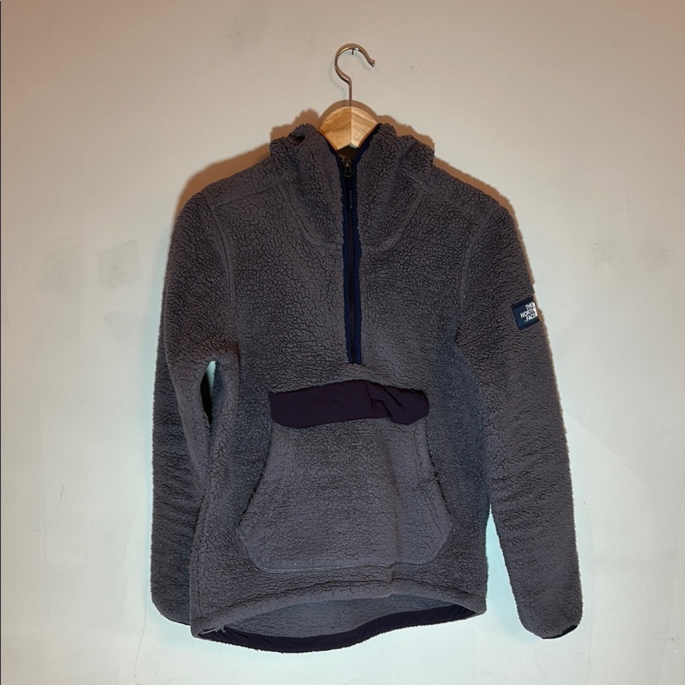 The North Face Purple Teddy Jacket High Collar Fleece